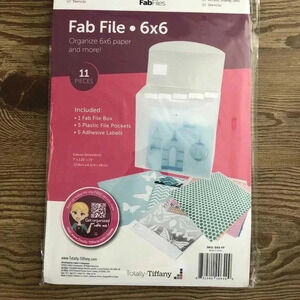 Totally Tiffany Fab  File 6x6 Paper Organizer